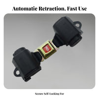 Retractable Cargo Strap High Strength Polyester Automatic Tensioning Strap Abrasion-Resistant Strapping Pallet Binding Belt for Trucks, Moving