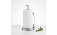 Stainless Steel Paper Towel Stand Weighted Base Countertop Kitchen Roll Holder
