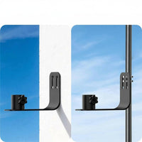 304 Stainless Steel Bird Feeder Bracket Coated Wall Mount Bracket L-Shaped Mounting Plate Slotted Holes