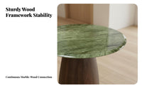 Round Pedestal Table Light Luxury Aesthetic Home Furniture Retro Design Space-Saving for Apartment Dwellers, Homeowners, Bedroom