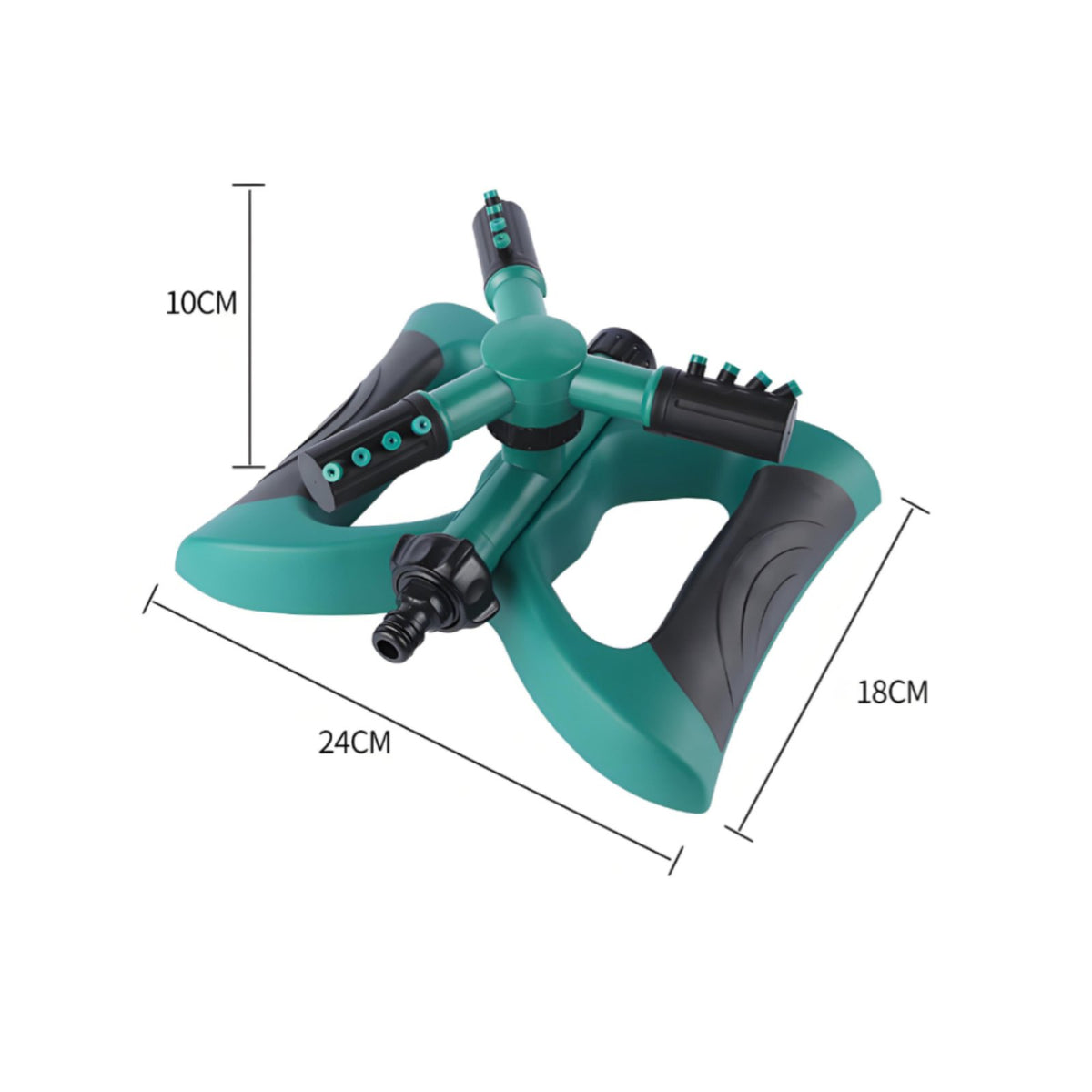 Connectable in Full-Circle Degree Rotating Sprinkler Connect Multiple Sprinklers 3 Arm Water Sprinkler Swivel Hose Connection Irrigation System Easy to Set Up for Lawn, Yard