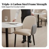 Luxury aesthetic Upholstered Backrest Chair Modern Minimalist Design Dining Seat Padded padding Indoor Seating Sturdy Frame for Restaurant Owners, Interior Designers, Hotel, Kitchen, Living Room, Home Office