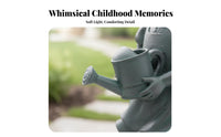 Whimsical Design Girl with Watering Can Statue Hand-Painted Girl with Watering Can Figurine Weather-Resistant for Flower Bed, Patio, Porch