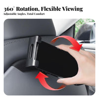 Headrest Mount with Hook 2-in-1 Design Car Seat Rear Ph Single Holder Adjustable Rear Seat Ph Single Holder Easy Installation