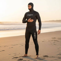 Thermal Insulation Two-Piece Snorkeling Suit Four-Way Stretch Two-Piece Diving Suit Slim Fit 3mm Neoprene Wetsuit Reduces Drag for Women, Men, Surfing