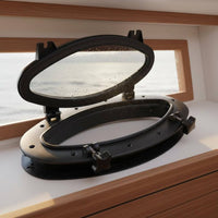 Waterproof Rectangular Porthole Window Corrosion-Non-Corrosive Watertight Marine Window Easy Installation Rectangular Porthole Opens 180 Degrees