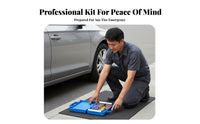 Portable Tubeless Tire Plug Kit Sturdy Car Puncture Repair Kit Easy to Use for Roadside, Travel