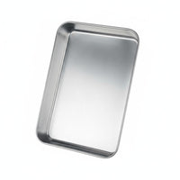 Rust Resistant 5 Compartment Food Prep Tray Stackable Stainless Steel Divided Plate Rolled Edges for Hot Pot