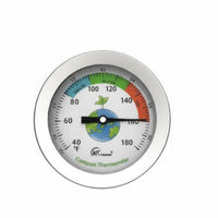 Long Rod Compost Thermometer Easy to Read Face for Gardeners