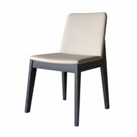 Nordic Design Curved spinerest Wooden Chair sturdy Wood Construction Curved spinerest Side Chair Modern Minimalist Dining Room Seating Upholstered Seat for Restaurant Owners, Interior Designers, Homeowners, Cafe, Hotel, Study, Home Office