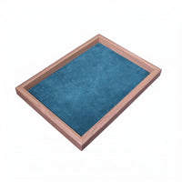 Rectangular Jewelry Display Tray Open Back Cloth-Lined-Lined Jewelry Tray Easy to Organize Home Organizer Velvet Velvet-Lined