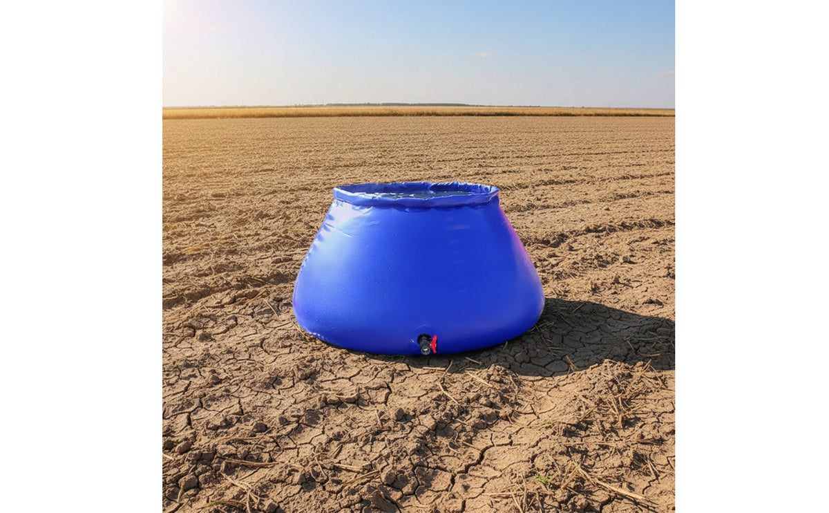 Flexible Water Bladder with Outlet Valve Water Storage Bladder for Campers, Farmers, Emergencies, Camping, Construction Sites