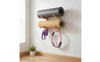 Mat Organizer with Hooks Compact Mat Holder with Hooks Tidy for
