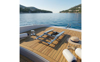 Under Platform Extending Ladder Rust-Resistant Step Extending Boat Ladder Rust-Resistant for Yacht