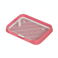 Easy to Clean Indoor Dog Potty with Grid Detachable Design Indoor Dog Potty Tray Keeps Paws Dry Puppy Mesh Training Toilet Splash Guard for Young Dogs, Small Dogs, Apartment