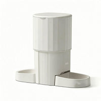 Automatic Pet Feeder with Dual Bowls Battery-Operated Automatic Cat Feeder with Dual Bowls Timed Stable for Cats, Daily Feeding