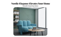 Nordic Design Channel-Tufted Single Sofa Minimalist Design Lounge Chair Thick Cushion Seating Furniture High-Density Foam for Hotel Managers, Interior Designers, Business Owners, Reception Area, Living Room, Bedroom, Reading Nook