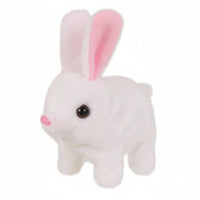Realistic Hare Stuffed Easy Battery Operated Realistic Hare Chirping Sounds Electronic Walking Bunny for Young Children, Playroom