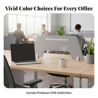 Multiple Installation Options Sound-Absorbing Tabletop Partition Wear-Resistant Acoustic Desk Divider Rounded Corners Privacy Panel Simple Design for Telecommuting Workers, Call Center Agents, Students, Coworking Space, Study Room