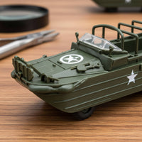 Vehicle Model Assembly Vehicle Model Olive Green for Kids, Shelf