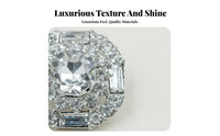 Pearl and Crystal Button Luxury Look Rhinestone Shank Button Elegant Design