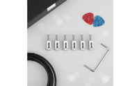 6 Pieces Guitar Saddles Intonation Electric Guitar Bridge Saddles Improves Sustain for Guitarists, Luthiers