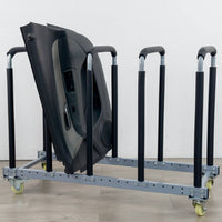 Car Door Panel Rack Adjustable Automotive Panel Stand Wheeled Storage Rack with Wheels for Mechanics