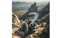Stainless Steel Climbing Hook Strong Mountaineering Hook Lightweight Hardware Portable for Mountaineers