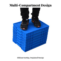 Easy Sorting Multicompartment Hardware Case sturdy Construction Parts Container durableDuty Compartment Box Stackable Design for Mechanics, DIY hobbyists, Workshop, Home Organization, work locations, Fishing