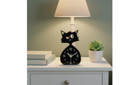 Cat-Shaped Clock Compact Size Cat Desk Clock Cute Home Decor for Desktop