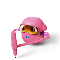 Pen Tip Card-Guided Drawing Toy Button Start Robot Drawing Toy Rounded Body Kids Plaything Visor Eyes for Children