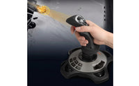 3-Axis Flight Joystick with Throttle Programmable Joystick with Throttle Ergonomic HOTAS Controller Adjustable for Gamers