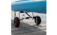 Inflatable Boat Trailer Wheel Portable Heavy-Duty Canoe Trailer Construction Water Outdoor Equipment for Beach, Dock