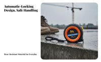 Automatic-Locking Tape Measure High Exact Automatic-Locking Measuring Tape Waterproof Drop-Resistant for Professionals, Job Site