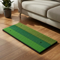 Non-Slip SBR Base Mini Golf Practice Mat Long-Lasting PP Grass Golf Hitting Mat Training Aid for Beginners, Golfers, Home, Backyard, Office, Travel