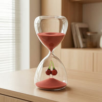 15-Minute Glass Hourglass Transparent Hourglass Timer Decorative Sand Clock Timer Elegant for Professionals, Students, Desk, Office, Kitchen, Meditation