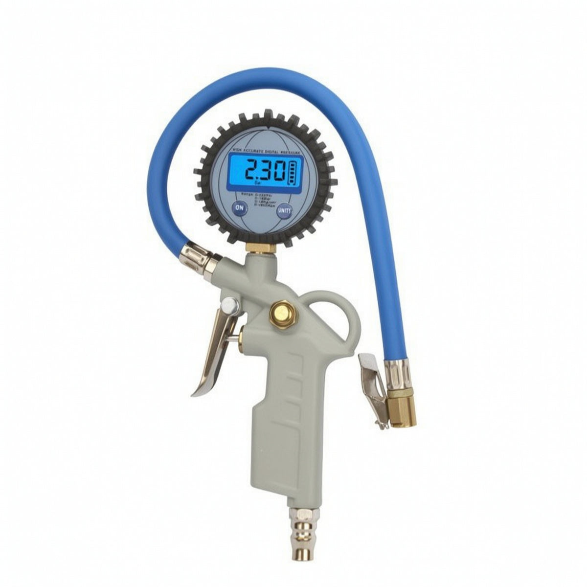 Tire Inflator with Pressure Gauge Exact Tool Heavy Duty for Mechanics, Drivers