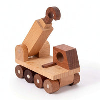 Wooden Construction Vehicle Toy Moving Wheels Wooden Vehicle Toy for Playroom, Classroom