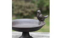 Cast Metal Avian Feeder Freestanding Pedestal Bird Feeder Heavy Duty for Gardeners, Patio, Yard, Balcony