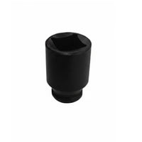 Shock-Resistant Resistant Double Square Socket CR-MO Steel 1/2 Inch Drive Socket Thickened Wall Power Tool Accessory Anti-Slip Design for Mechanics, Technicians, Auto Repair, Garage, Workshop