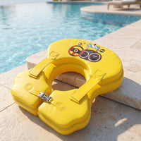 Underarm Car-Shaped Pool Buoy Padded Swim Buoy with Back Strap Thick Toy Inflatable for Toddlers