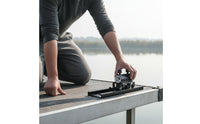 Lightweight Fishing Umbrella Mount Windproof Aluminum Umbrella Clamp Multi-Purpose Fishing Rod Stand 360 Degree Rotation for Fishermen, Anglers