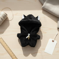 black color cat Doll Costume Cute Design 10cm Doll Bodysuit Soft Material Toy Accessory for Hobbyists