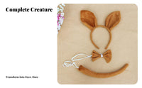 Creature Dress-up Headband Set Performance Prop Furry Creature Cosplay Set Easy to Wear Universal Fit for Actors, Halloween