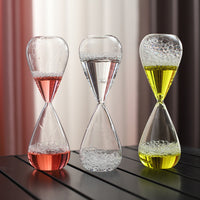 Nordic Modern Glass Liquid Bubble Hourglass Creative Gift Decorative Ornament