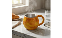 Raised Texture Ceramic Mug One Handle Textured Mug