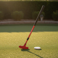 Aluminum Alloy Shaft Telescopic Golf Putter Portable Adjustable Putter Lightweight Golf Practice Club Comfortable Grip for Adults, Kids, Training Range