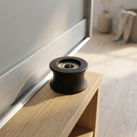 Roller Wheel with Bearing Replacement Rubber Coated Roller Heavy Duty for Technicians, Sliding Doors