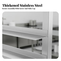 Stainless Steel Pastry Tray Rack Sturdy Commercial Refrigerator Shelf Space-Saving Stainless Steel Pastry Rack for Culinary Experts, Bakery, Bakeries