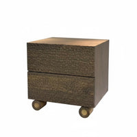 Vintage Inspired Bedside Storage Unit stylish design Wavy Front Cabinet adaptable Use Nightstand sturdy Construction for Homeowners, Apartment Dwellers, Adults, Bedroom, Entryway, Living Room, Hallway